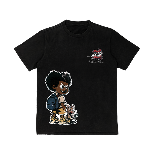 RAT Cartoon Black Tee