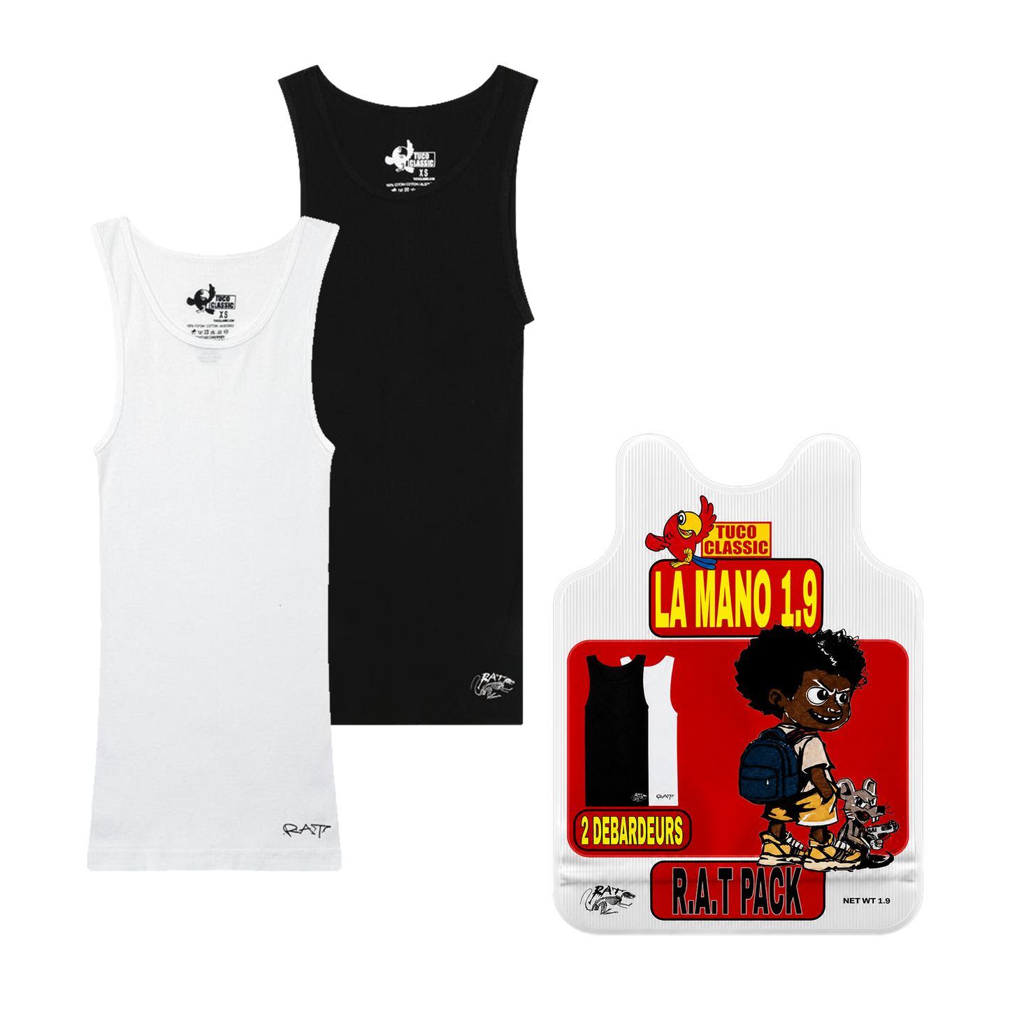 R.A.T PACK 1.9 — Pack 2 Débardeurs Tuco x RAT (Collaboration Officielle)