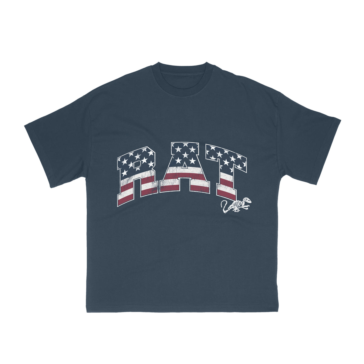 Tshirt American Bones - Bleu marine