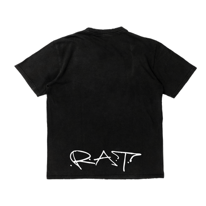 RAT Cartoon Black Tee