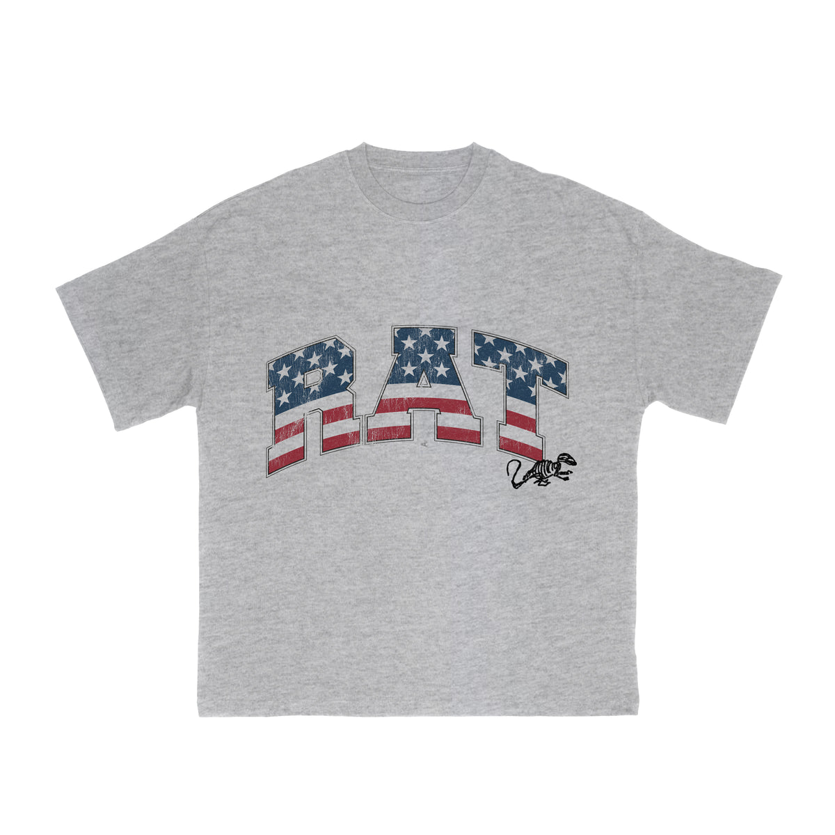 Tshirt American Bones - Gris Chiné