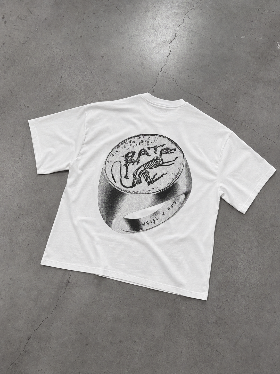 Tshirt Top Boy Ring - Blanc