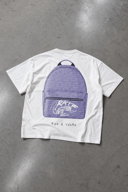 Tshirt Sac à Dos - Blanc